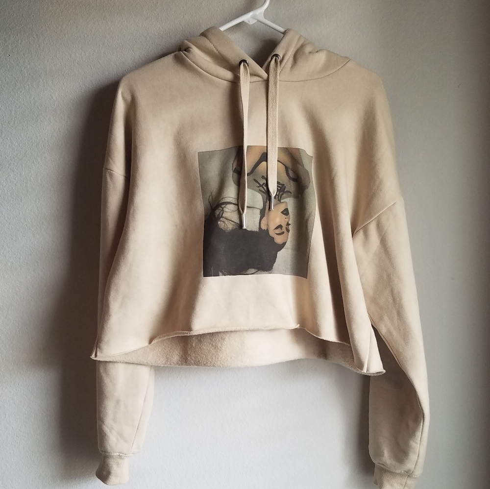 H&M Ariana Grande Thank U Next Crop Hoodie